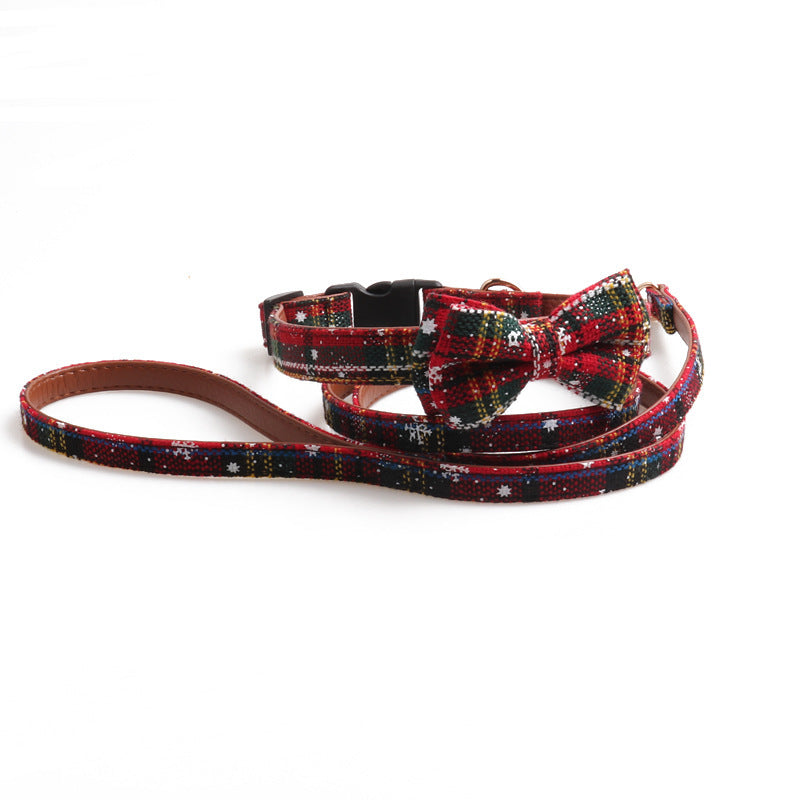 JMT-971594 Adjustable Christmas Pet Collar for Dogs and Cats – Festive Design in Red and Green, Multiple Sizes Available