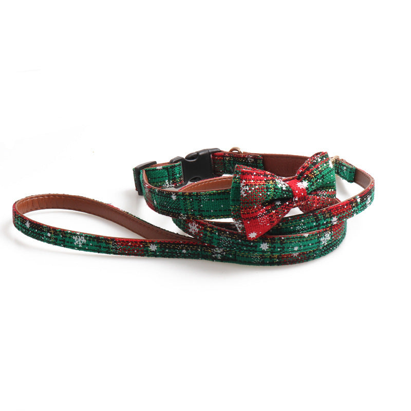 JMT-971594 Adjustable Christmas Pet Collar for Dogs and Cats – Festive Design in Red and Green, Multiple Sizes Available