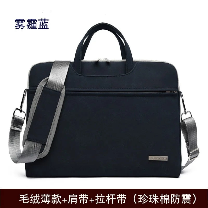 JMT-971594 Lightweight Portable 14/15.6 Inch Laptop Briefcase in PU Material with Adjustable Shoulder Strap