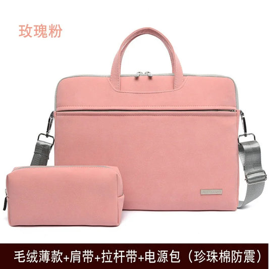 JMT-971594 Lightweight Portable 14/15.6 Inch Laptop Briefcase in PU Material with Adjustable Shoulder Strap