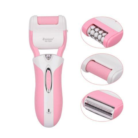 JMT-971914 3-in-1 Rechargeable Cordless Callus Remover with Ergonomic Grip for Smooth Skin Removal