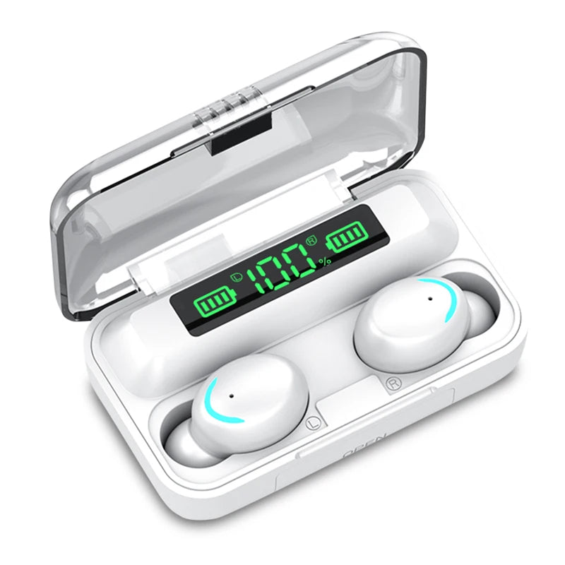 JMT-972106 Waterproof True Wireless Earbuds with Binaural Calling, Model F9-5 TWS Headset