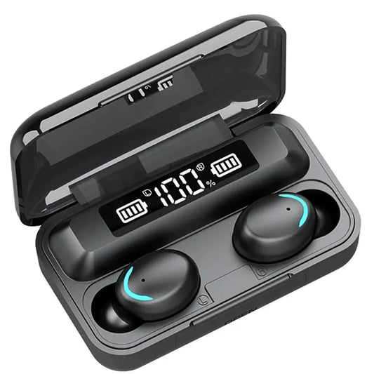 JMT-972106 Waterproof True Wireless Earbuds with Binaural Calling, Model F9-5 TWS Headset