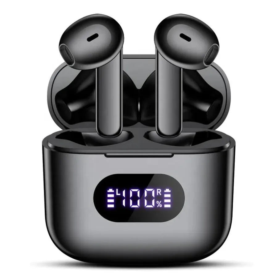 JMT-973258 Wireless Gaming Earbuds with LED Battery Display and Sport-Ready Design