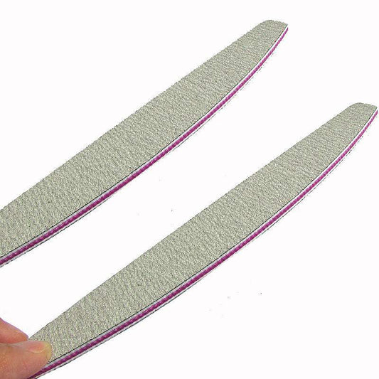 JMT-973386 5Pcs Nail Files 100/180 Grit Grey Frosted Sanding Buffers for Manicure and Pedicure
