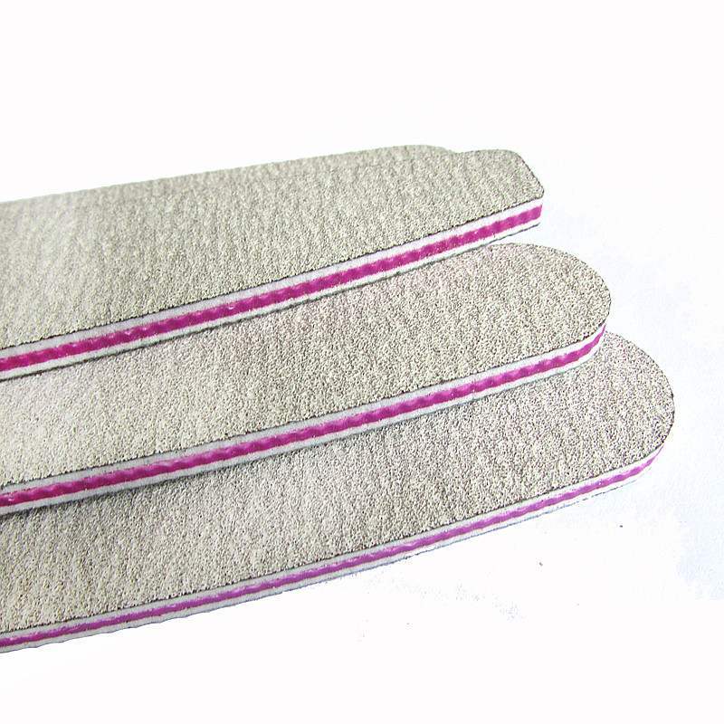 JMT-973386 5Pcs Nail Files 100/180 Grit Grey Frosted Sanding Buffers for Manicure and Pedicure