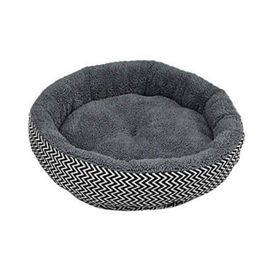 JMT-973386 Deep Sleep Round Pet Kennel - Cozy Cloth Bed for Cats and Small Pets