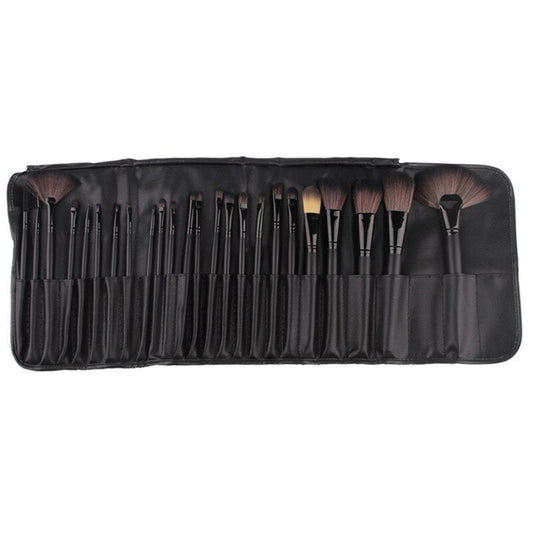 JMT-973514 Wooden Handle Makeup Brush Set with Man-Made Fiber Bristles