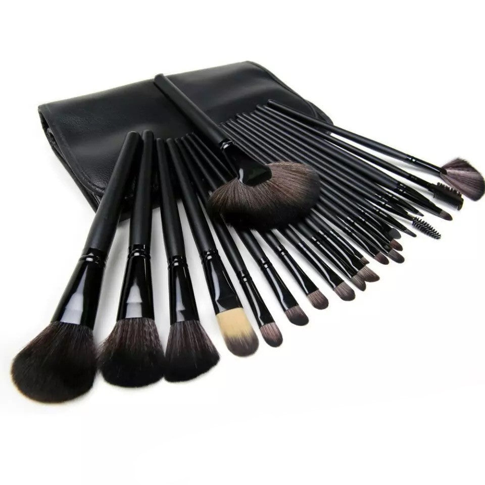 JMT-973514 Wooden Handle Makeup Brush Set with Man-Made Fiber Bristles