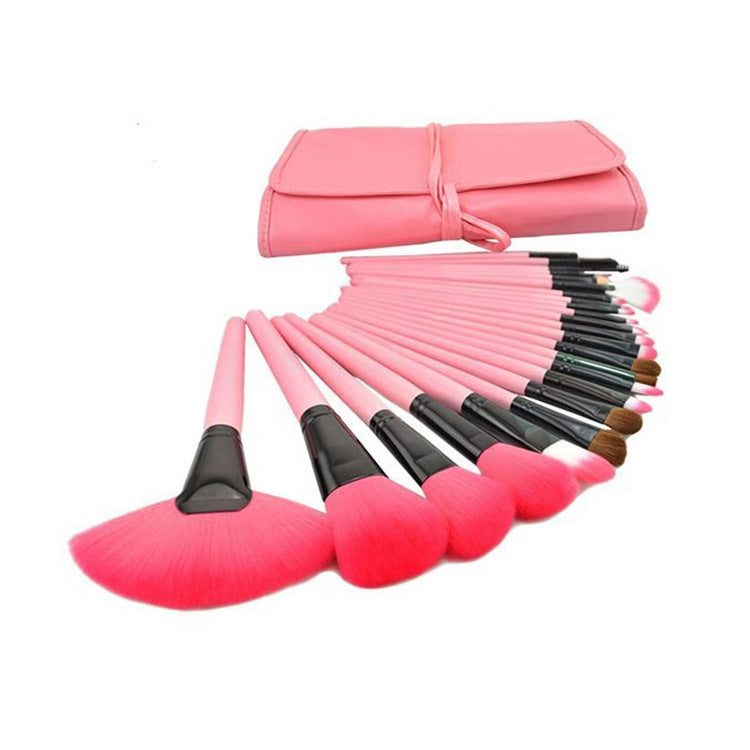 JMT-973514 Wooden Handle Makeup Brush Set with Man-Made Fiber Bristles