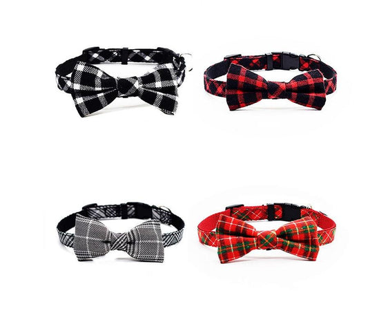 JMT-973578 British Style Bow Collar in Multiple Color Options and Sizes