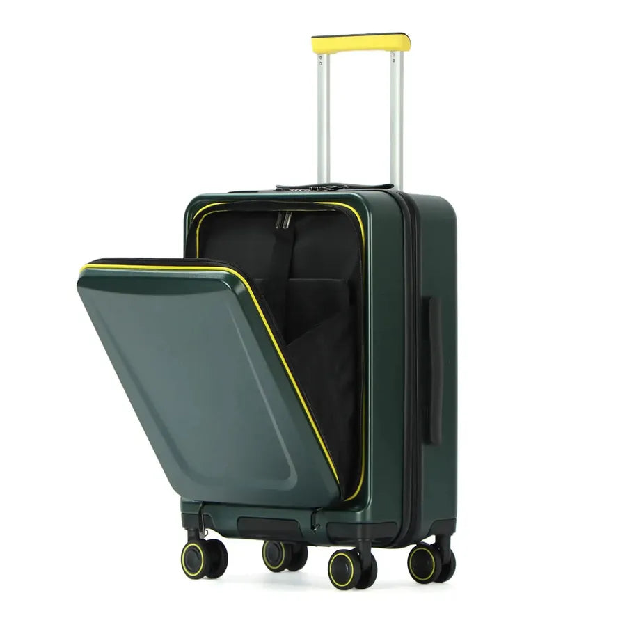 JMT-973642 20" Front Open Travel Trolley Suitcase – 100% Aluminium Carry-On Luggage