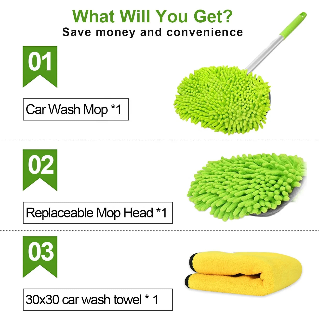 JMT-973706 Telescopic Car Wash Brush Mop for Effective Vehicle Cleaning
