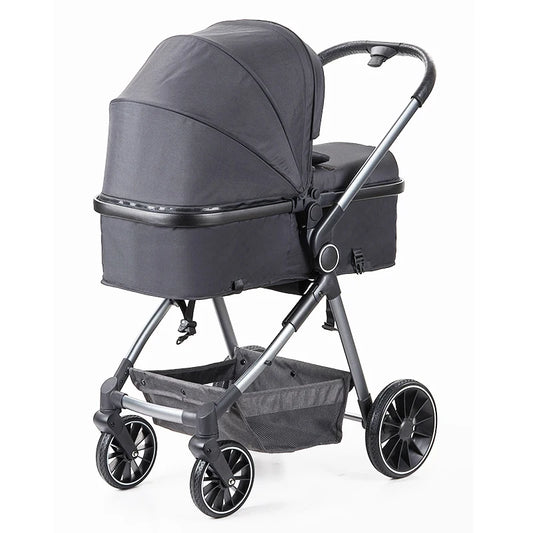 JMT-974218 3-in-1 Luxury Baby Stroller Travel System with Carrycot and Car Seat