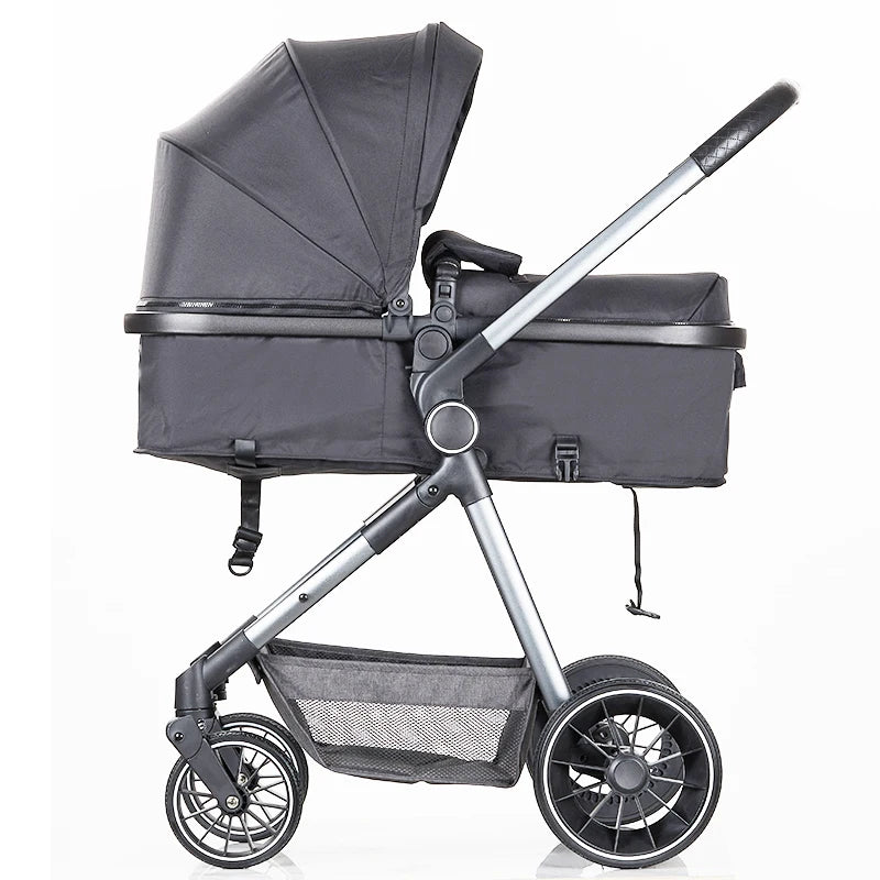 JMT-974218 3-in-1 Luxury Baby Stroller Travel System with Carrycot and Car Seat