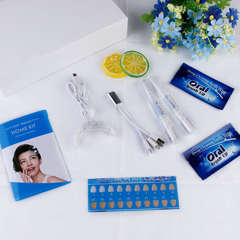 JMT-974218 Teeth Whitening Light Kit with Gel and Shade Guide for Effective Oral Care