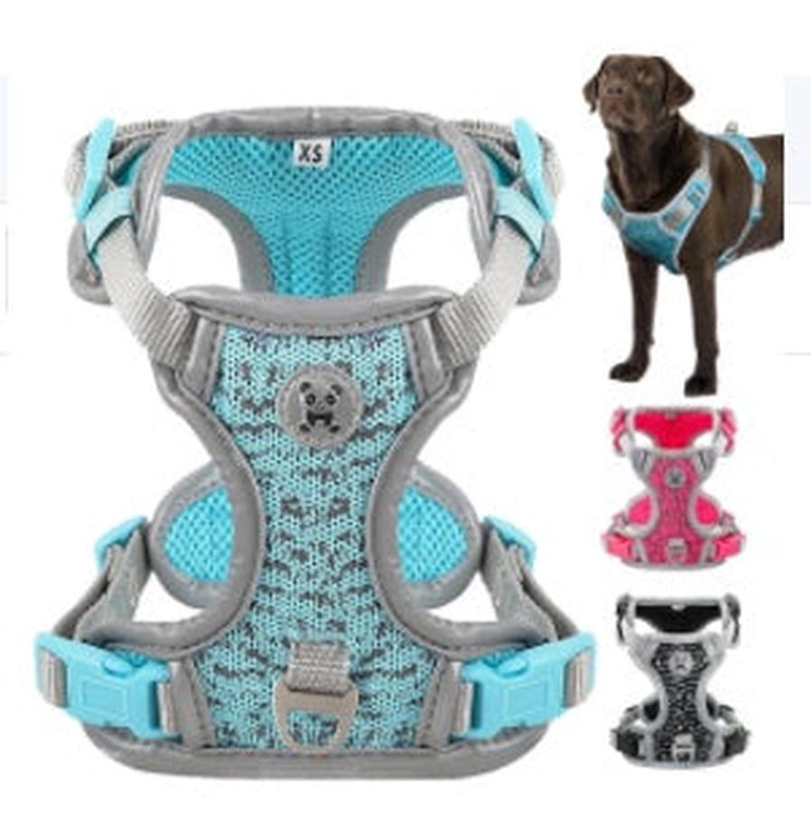 JMT-974410 Lightweight Breathable Dog Walking Vest with Dual Layer Towing Rope