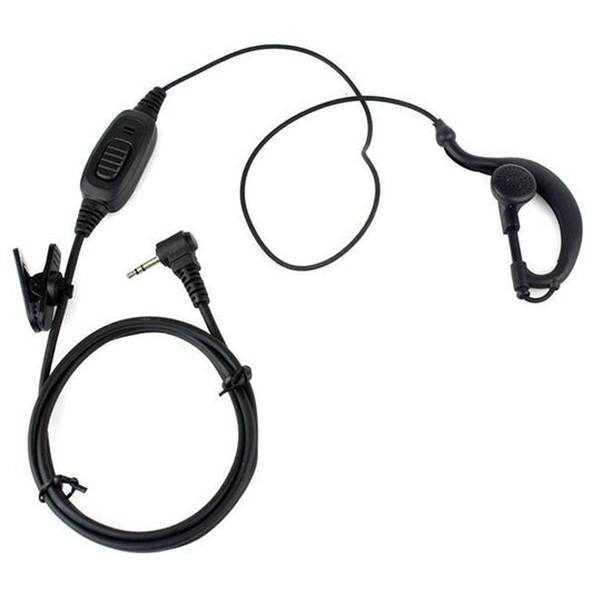 JMT-975050 Single Plug Headset for HYT and Motorola Models with 2.5mm Audio Plug - Black