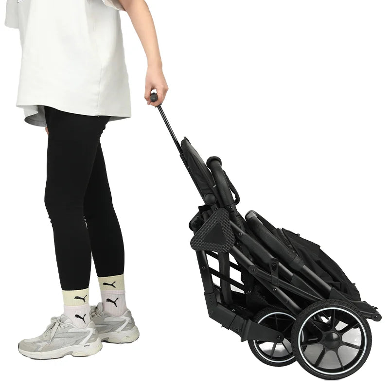 JMT-975370 2-in-1 Portable Baby Stroller with Foldable Alloy Wheels for Kids