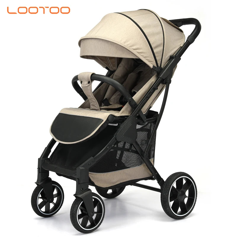 JMT-975370 2-in-1 Portable Baby Stroller with Foldable Alloy Wheels for Kids