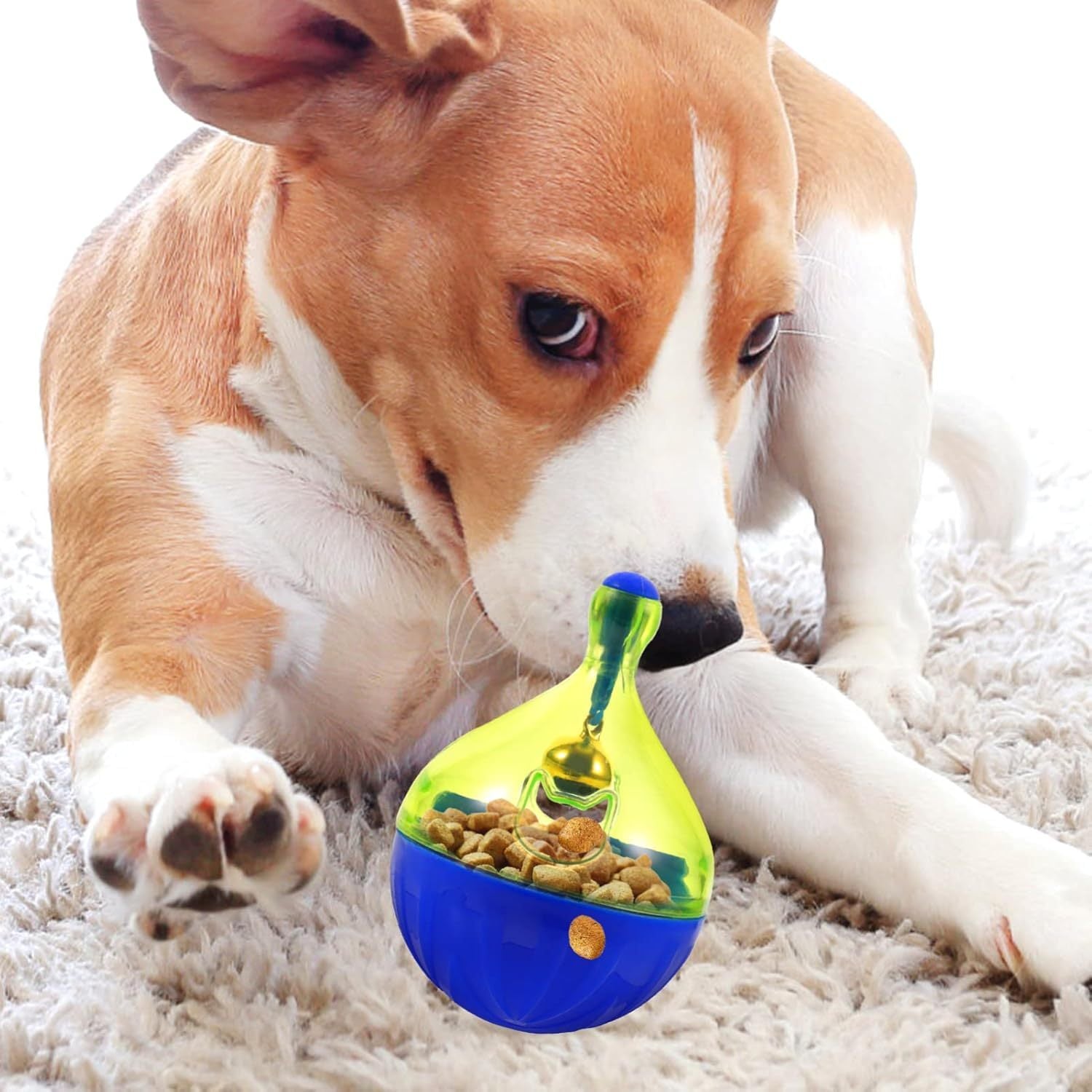 JMT-975370 Interactive Treat Dispenser for Dogs and Cats - Puzzle Feeder Tumbler Toy for Active Eating and Playtime