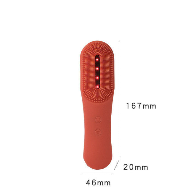 JMT-975370 Ultrasonic Vibrating Facial Cleanser with Red Light Therapy