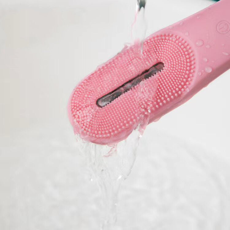 JMT-975370 Ultrasonic Vibrating Facial Cleanser with Red Light Therapy