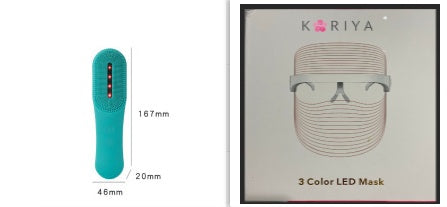 JMT-975370 Ultrasonic Vibrating Facial Cleanser with Red Light Therapy