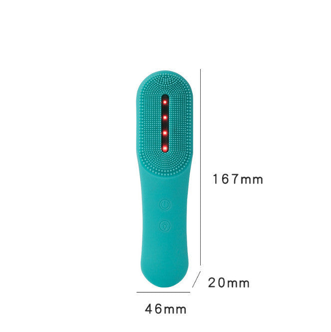 JMT-975370 Ultrasonic Vibrating Facial Cleanser with Red Light Therapy