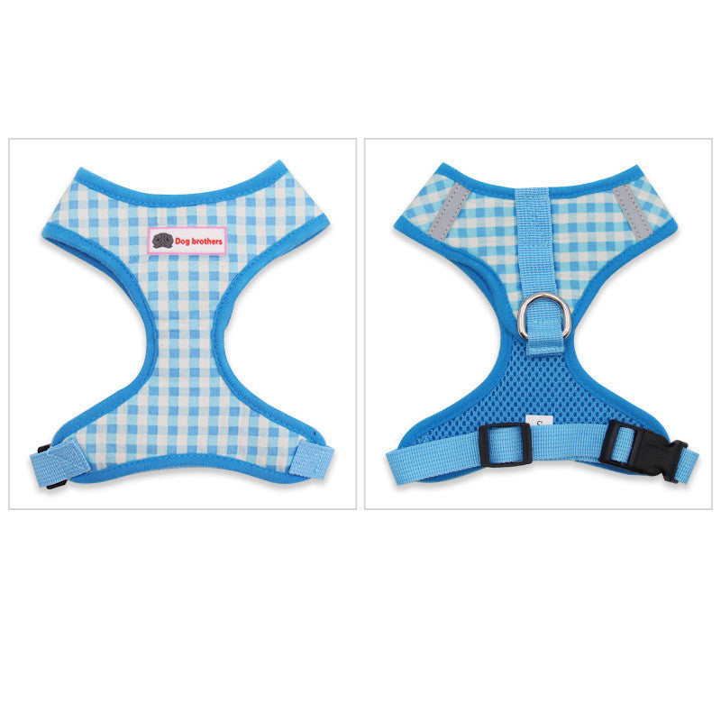 JMT-975562 Adjustable Vest-Style Dog Chest Strap – Lightweight Polyester Traction Belt for Small to Medium Breeds (S, M, L Sizes)