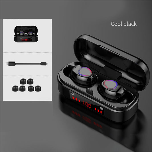 JMT-975562 Bluetooth Touch Headset with Battery Display, TWS Binaural Stereo Earbuds, 10m Range, Voice Control