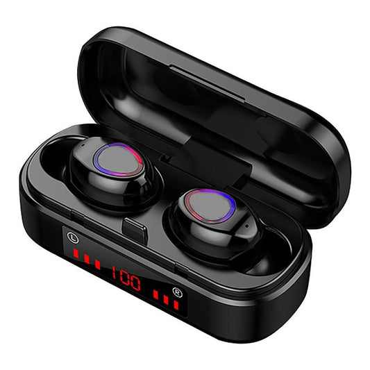 JMT-975562 Bluetooth Touch Headset with Battery Display, TWS Binaural Stereo Earbuds, 10m Range, Voice Control