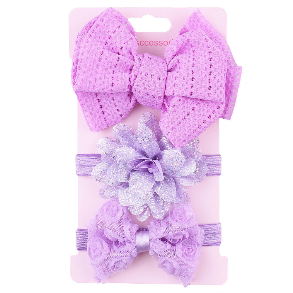 JMT-975754 Child's Colorful Bowknot Hairband Headdress for Infants and Toddlers