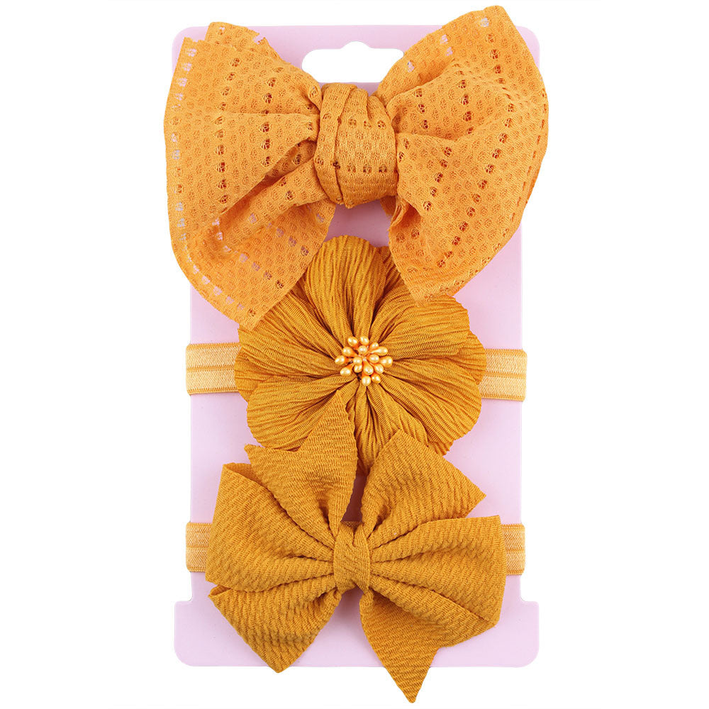 JMT-975754 Child's Colorful Bowknot Hairband Headdress for Infants and Toddlers