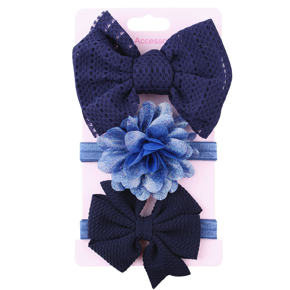 JMT-975754 Child's Colorful Bowknot Hairband Headdress for Infants and Toddlers