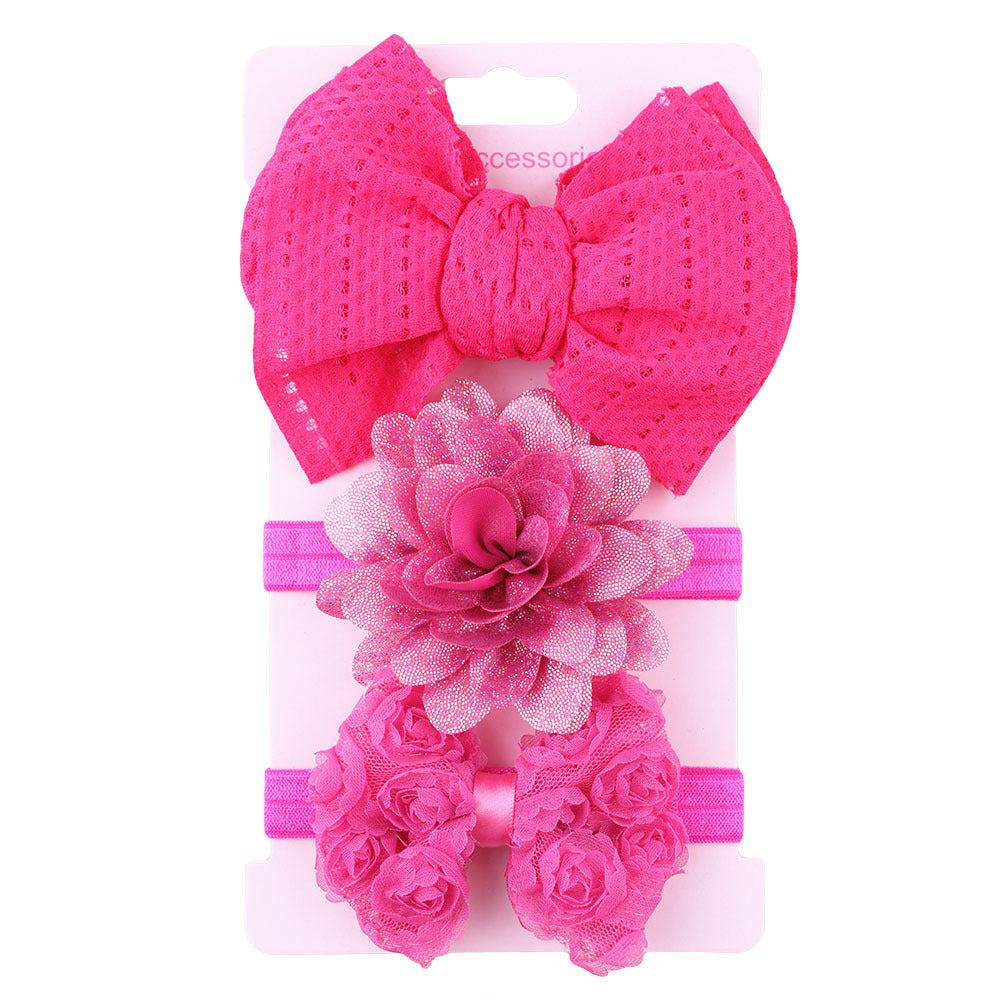 JMT-975754 Child's Colorful Bowknot Hairband Headdress for Infants and Toddlers