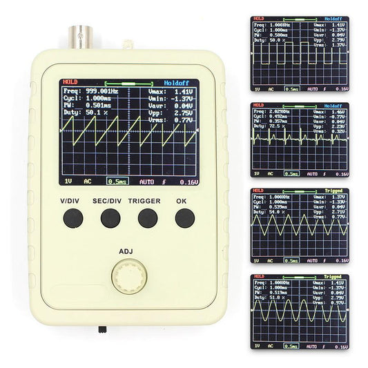JMT-976010 DIY Electronic Oscilloscope Kit - 1Msps, 12Bit Precision, 200KHz Bandwidth, Adjustable Vertical Sensitivity and Trigger Modes