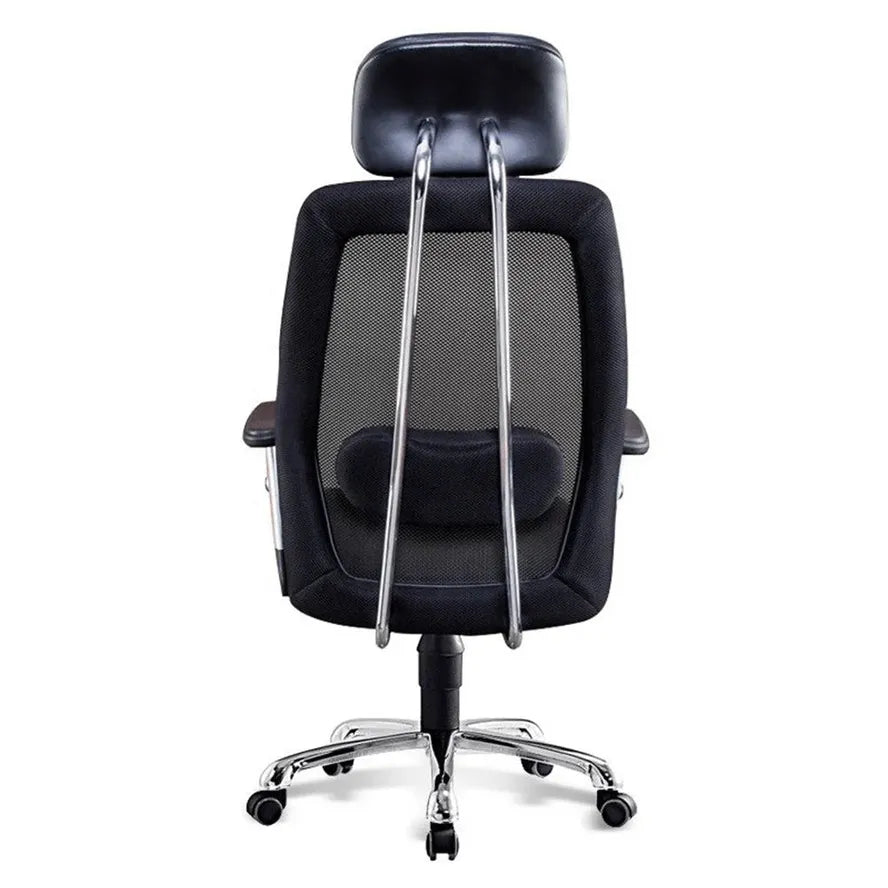 JMT-976138 Luxury High Back Mesh Office Chair with Adjustable Headrest and Lumbar Support Pillow