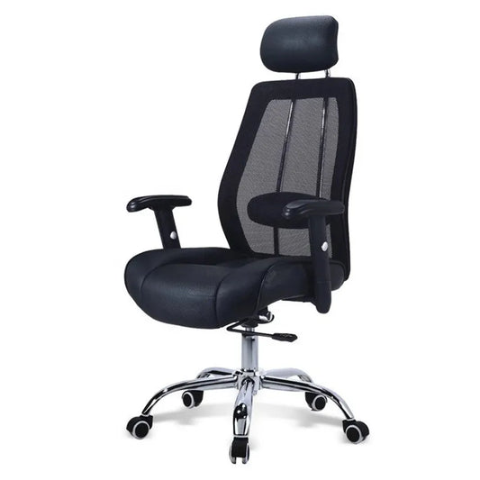 JMT-976138 Luxury High Back Mesh Office Chair with Adjustable Headrest and Lumbar Support Pillow