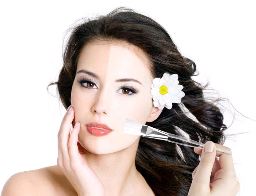 JMT-976650 Transparent Pen Holder Mask Brush with Soft Nylon Hair for Even Application