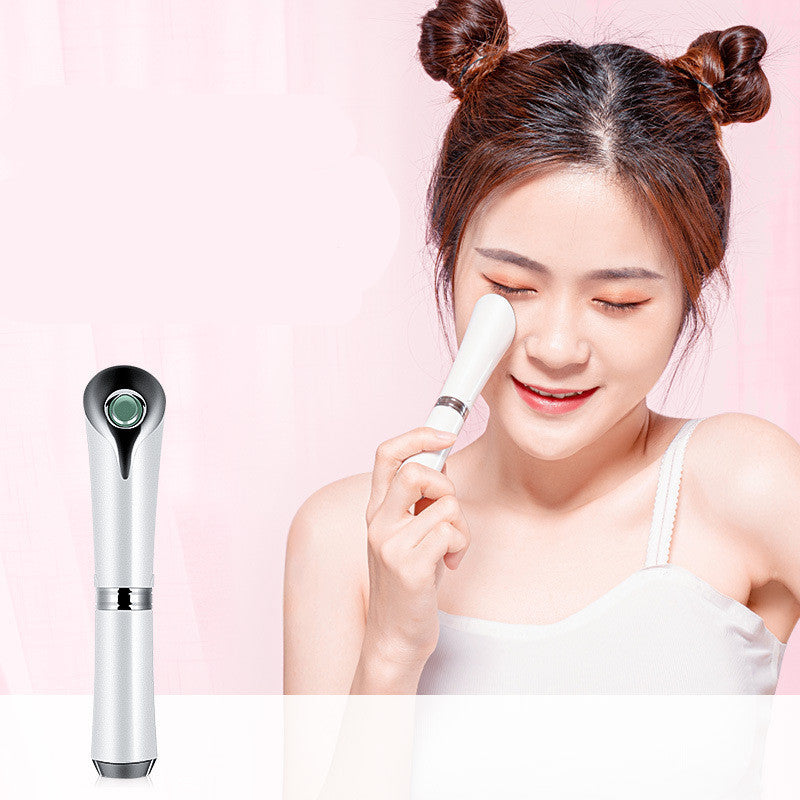 JMT-976778 Jade Eye Treatment Tool for Dark Circles, Wrinkles, and Puffiness with Ultrasonic Vibration and Hot Compress
