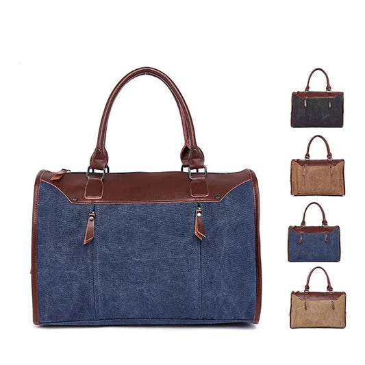 JMT-976778 Vintage Canvas Briefcase Handbag for Men - Casual Style and Versatile Use