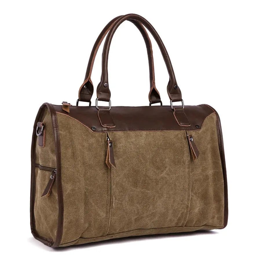 JMT-976778 Vintage Canvas Briefcase Handbag for Men - Casual Style and Versatile Use