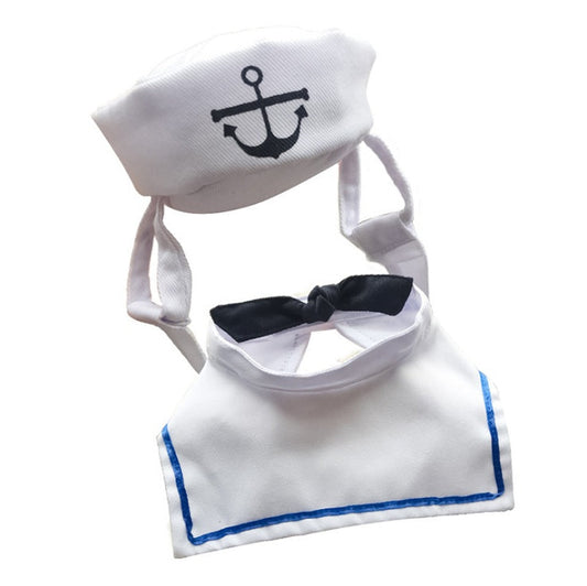 JMT-977162 Pet Sailor Suit - Adjustable Cloth Naval Outfit for Small to Medium Pets