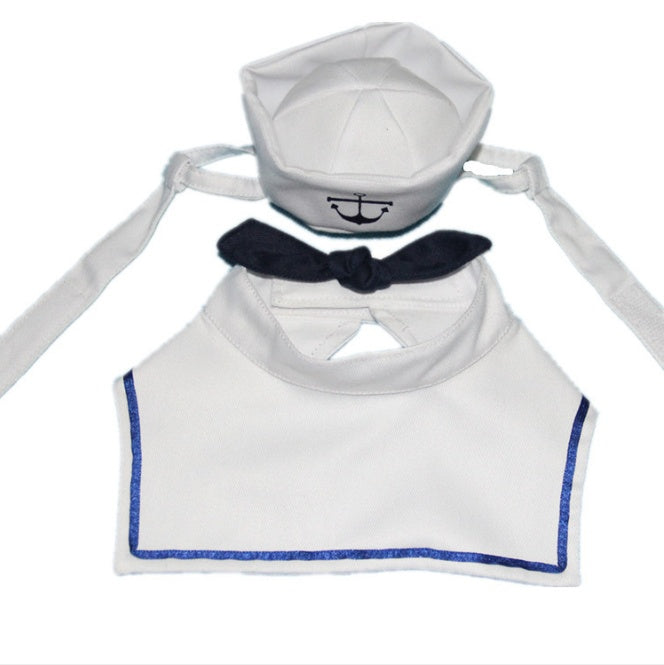 JMT-977162 Pet Sailor Suit - Adjustable Cloth Naval Outfit for Small to Medium Pets