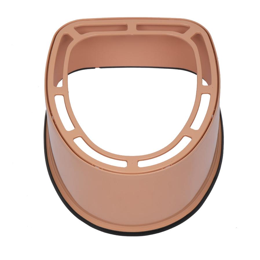 JMT-977418 Portable Toilet with Anti-Slip Pad - Brown Color