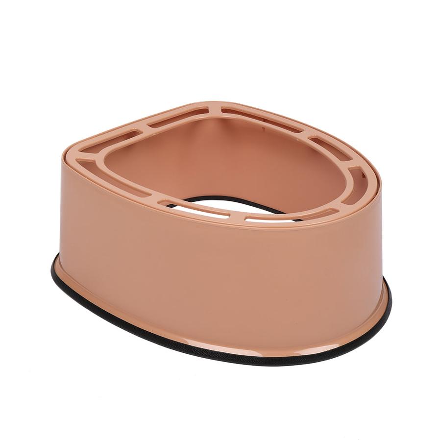 JMT-977418 Portable Toilet with Anti-Slip Pad - Brown Color