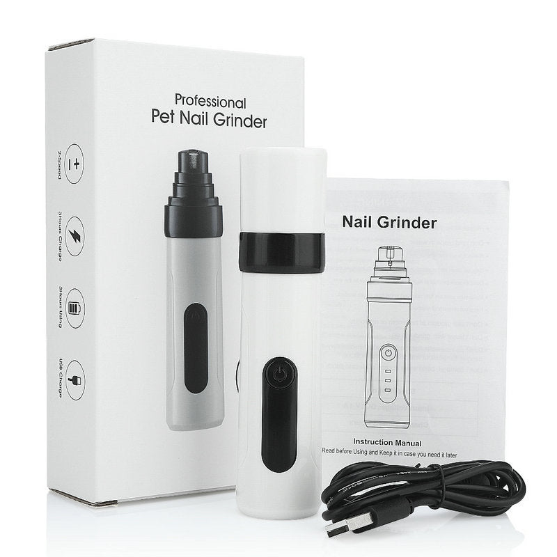 JMT-977610 Quiet Electric Pet Nail Grinder with Adjustable Speed and Ergonomic Design for Safe Nail Trimming