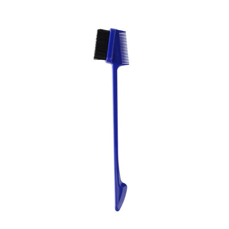 JMT-977802 Double-Sided Hair Edge Comb with Fine Bristles and Portable Design - Available in Blue, Purple, White, Black