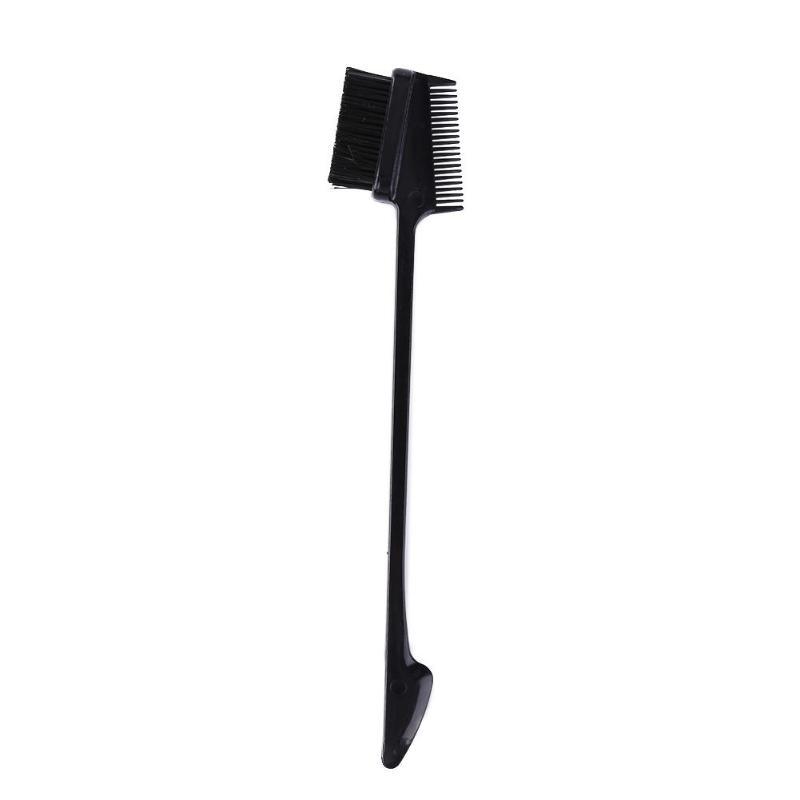 JMT-977802 Double-Sided Hair Edge Comb with Fine Bristles and Portable Design - Available in Blue, Purple, White, Black
